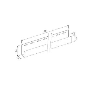 Obrazek Listwa startowa J SVP-15 Grafit 3.05m