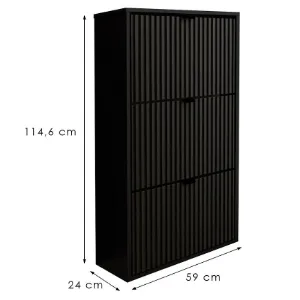 Obrazek Szafka Na Buty Laro I Stojąca Czarny/Czarny/ Czarny