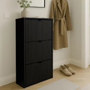 Obrazek Szafka Na Buty Laro I Stojąca Czarny/Czarny/ Czarny