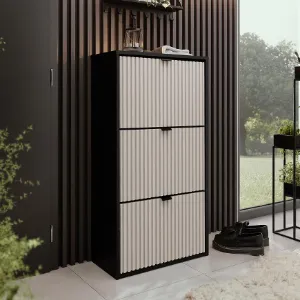 Obrazek Szafka Na Buty Laro I Stojąca Czarny/Kaszmir/ Czarny