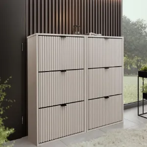 Obrazek Szafka Na Buty Laro Ii Stojąca Kaszmir/Kaszmir/ Czarny