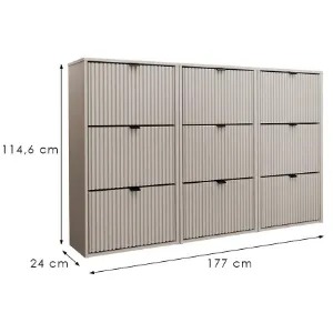 Obrazek Szafka Na Buty Laro Iii Stojąca Kaszmir/Kaszmir/ Czarny