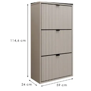 Obrazek Szafka Na Buty Laro I Wisząca Kaszmir/Kaszmir/ Czarny