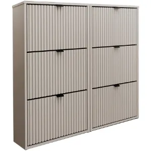 Obrazek Szafka Na Buty Laro Ii Wisząca Kaszmir/Kaszmir/ Czarny