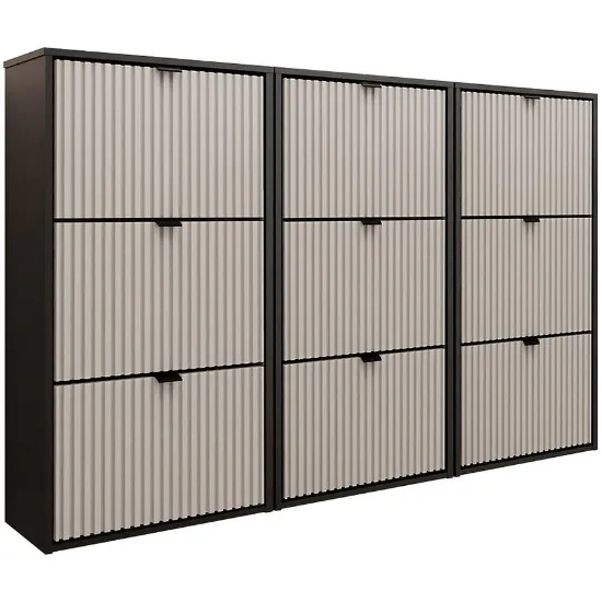 Obrazek Szafka Na Buty Laro Iii Wisząca Czarny/Kaszmir/ Czarny