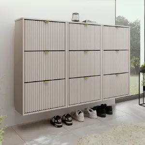 Obrazek Szafka Na Buty Laro Iii Wisząca Kaszmir/Kaszmir/ Złoty