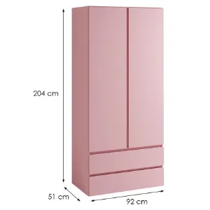 Obrazek Szafa 2d Cosmo C02 Różowy