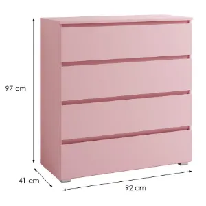 Obrazek Komoda 4s Cosmo C04 Różowy