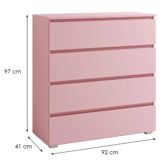 Obrazek Komoda 4s Cosmo C04 Różowy