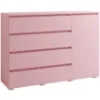 Obrazek Komoda 4s1d Cosmo C05 Różowy