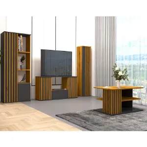 Obrazek Regał Nairobi artisan/czarny