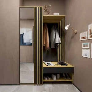 Obrazek Garderoba Tavo czarny/artisan