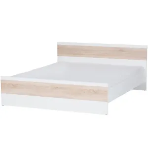 Obrazek Łoże 160 Wenecja 03 Biały/Dąb Sonoma