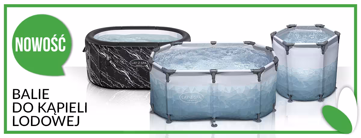 Drewniana balia do kąpieli lodowej, przeznaczona do regeneracji i hartowania organizmu