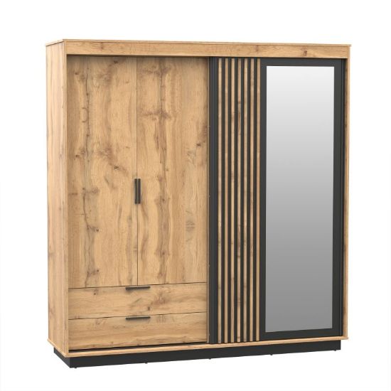 Obrazek Szafa trzydrzwiowa z lustrem Sole LA32