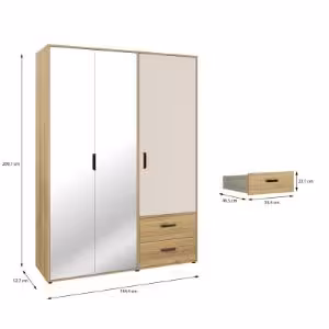 Obrazek Szafa z lustrem Calvado MOKS837