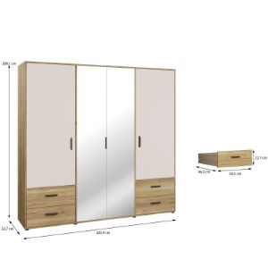 Obrazek Szafa z lustrem Calvado MOKS845