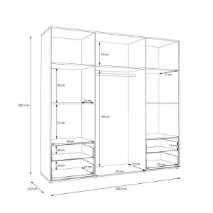 Obrazek Szafa z lustrem Calvado MOKS845