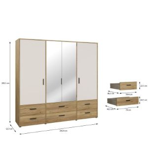 Obrazek Szafa z lustrem Calvado MOKS846