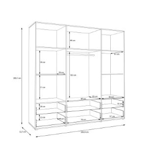 Obrazek Szafa z lustrem Calvado MOKS846