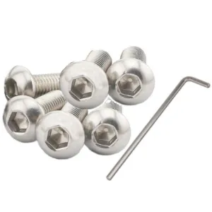 Obrazek Elementy do skręcenia słupka z poręczą balustrady M5 – 6 szt