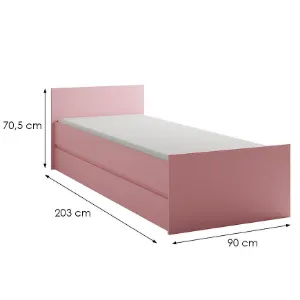 Obrazek Łóżko 90 Cosmo C08 różowy