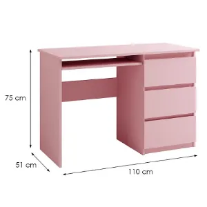 Obrazek Biurko Cosmo C09 różowy