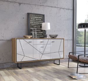 Obrazek Komoda dwudrzwiowa z szufladą Brolo Typ BROK04