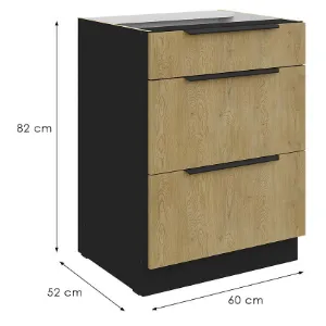 Obrazek Szafka Kuchenna Cremona Bl 60d 3s Bb