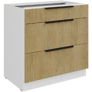 Obrazek Szafka Kuchenna Cremona Wh 80d 3s Bb