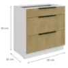Obrazek Szafka Kuchenna Cremona Wh 80d 3s Bb