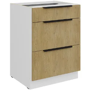 Obrazek Szafka Kuchenna Cremona Wh 60d 3s Bb