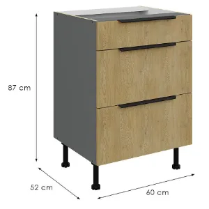 Obrazek Szafka Kuchenna Cremona Ant 60d 3s Bb