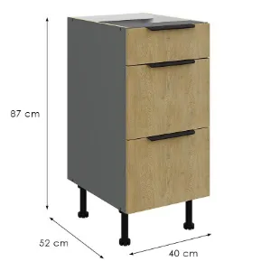 Obrazek Szafka Kuchenna Cremona Ant 40d 3s Bb