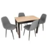 Obrazek Zestaw Stół I Krzesła 1+4 Timo artisan/czarny
