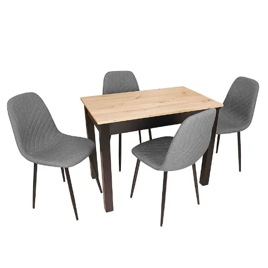Obrazek Zestaw Stół I Krzesła 1+4 Timo artisan/czarny