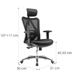 Obrazek Fotel Biurowy Angel Europa Czarny