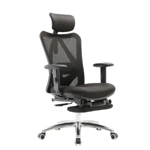 Obrazek Fotel Biurowy Angel Europa Z Podnóżkiem Czarny