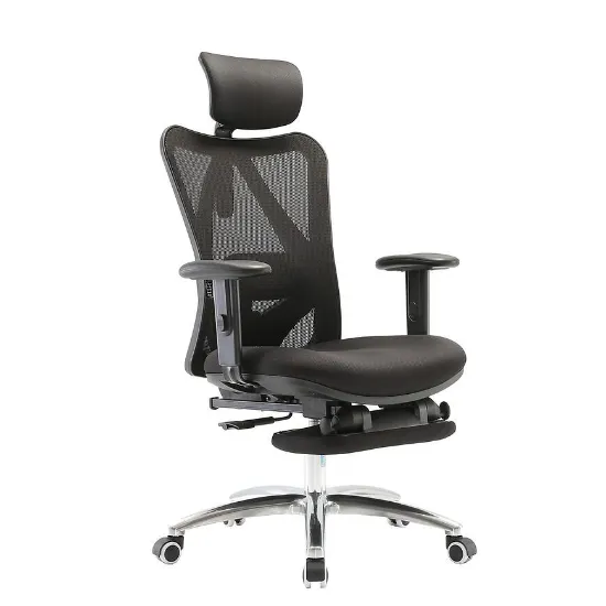 Obrazek Fotel Biurowy Angel Europa Z Podnóżkiem Czarny