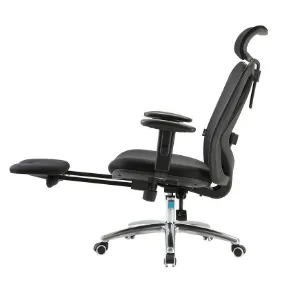 Obrazek Fotel Biurowy Angel Europa Z Podnóżkiem Czarny