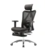 Obrazek Fotel Biurowy Angel Europa Z Podnóżkiem Czarny