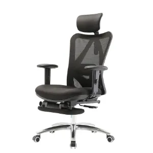 Obrazek Fotel Biurowy Angel Europa Z Podnóżkiem Czarny