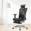 Obrazek Fotel Biurowy Angel Europa Z Podnóżkiem Czarny