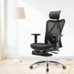 Obrazek Fotel Biurowy Angel Europa Z Podnóżkiem Czarny