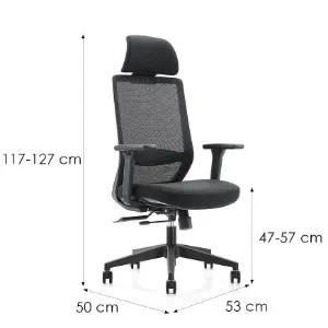 Obrazek Fotel Biurowy Angel Perun Czarny