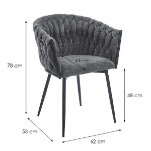 Obrazek Krzesło Asti Raven-15 Szary Ciemny