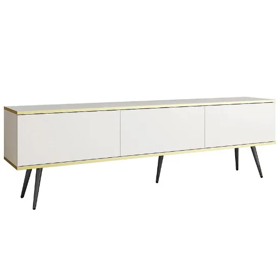 Obrazek Szafka RTV Oro 175 Biały+ Nogi Czarne