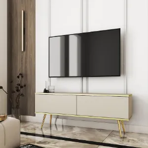 Obrazek Szafka RTV Oro 135 Beż+ Nogi Czarne