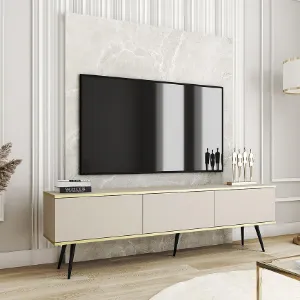 Obrazek Szafka RTV Oro 175 Beż+ Nogi Czarne