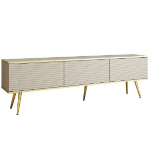 Obrazek Szafka RTV Oro Mdf Ryfla 175 Beż+ Nogi Czarne